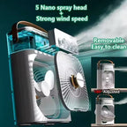 Frosty 3 In 1 New Fan AIr Conditioner Household Small Air Cooler LED Night Light Portable Humidifier Air Adjustment Fan Office Home Fan